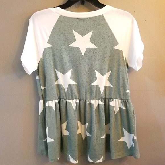 Oddy | french terry peplum top - Picture 4 of 9